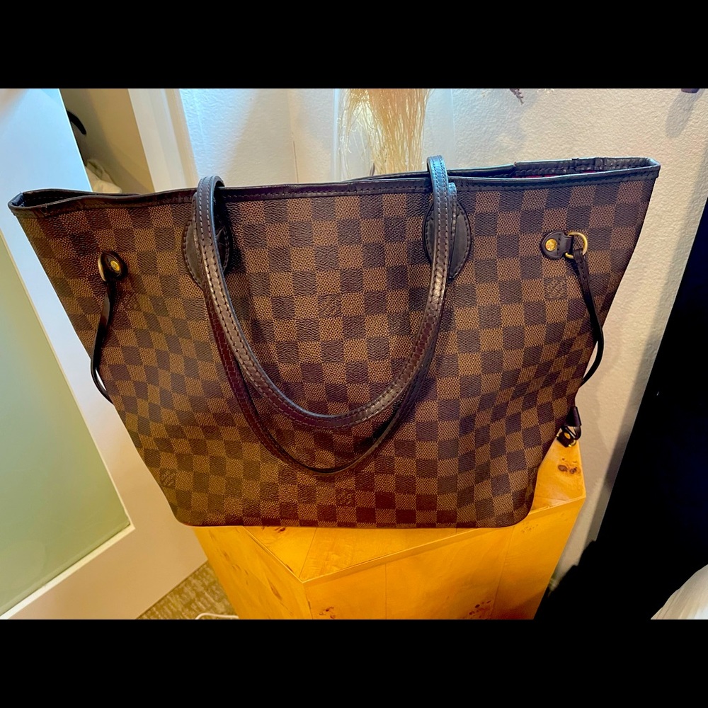 LOUIS VUITTON Neverfull MM Damier Azure